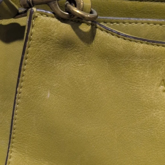 American Leather Satchel - Olive Green - Picture 6 of 7